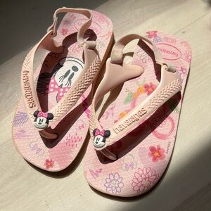 Toddler Havaianas sandals with back strap Minnie Mouse Disney